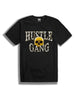 The Hustle Gang Gold Skull Crew Tee in Black